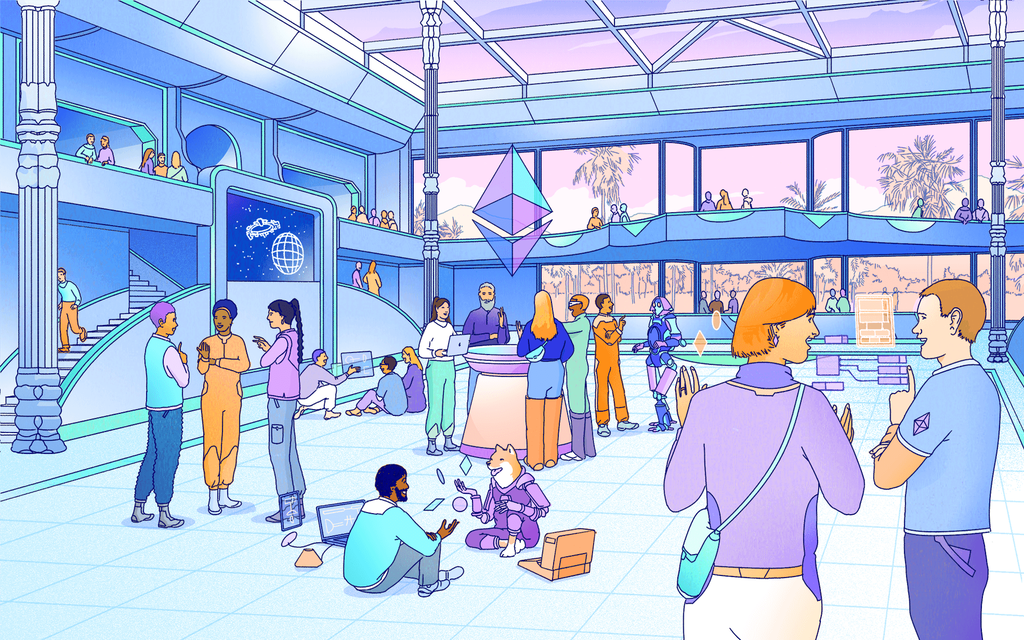 Ethereum community illustration