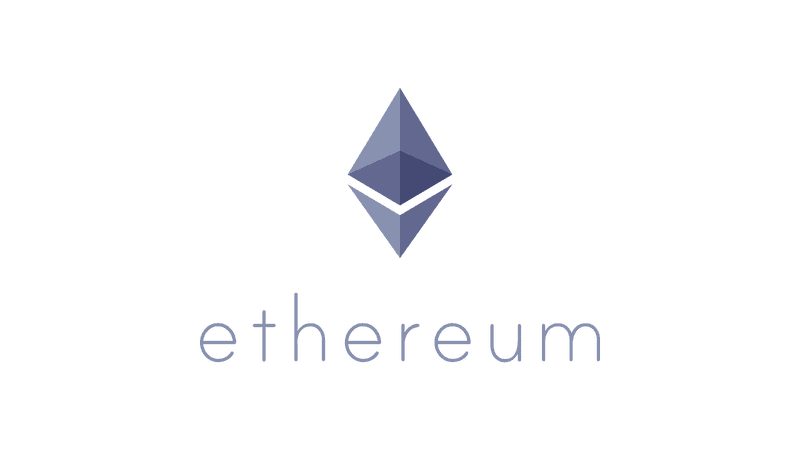 Logotipo vertical do ETH (branco)