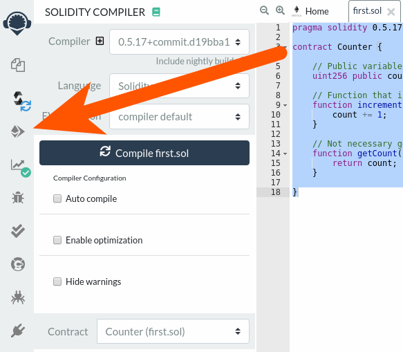 Pictograma de implementare din bara de instrumente Remix