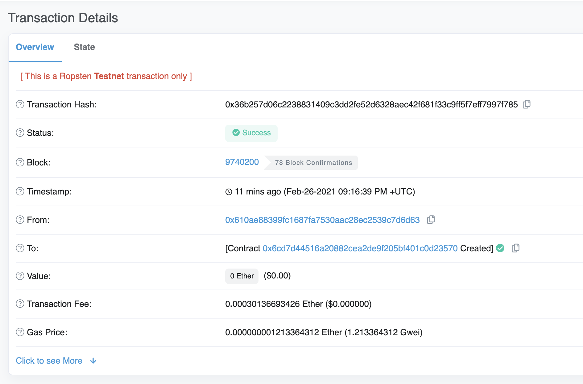 transazione etherscan