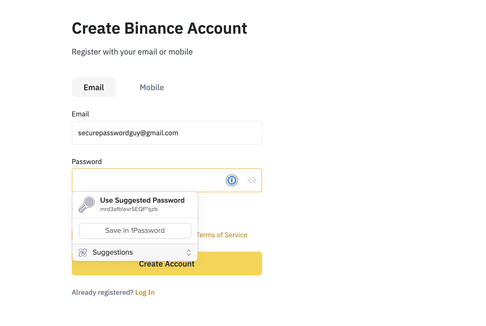 Halimbawa ng paggamit ng password manager