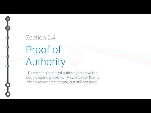 Cryptoeconomics: proof of authority