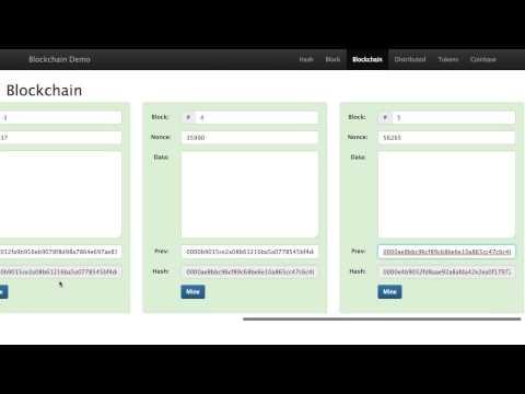 Blockchain 101: a visual demo