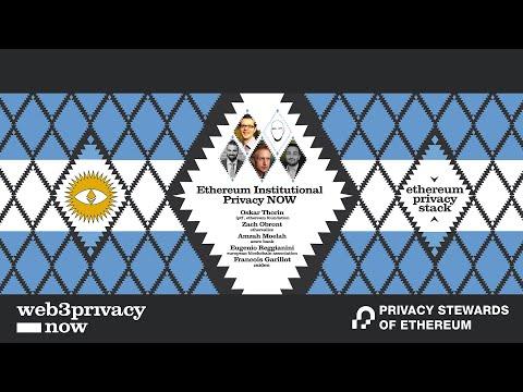 Ethereum institutional privacy now