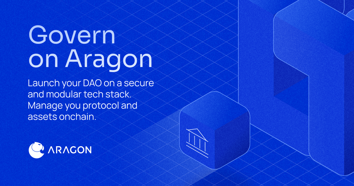 Screenshot 1 of Aragon showing the application interface