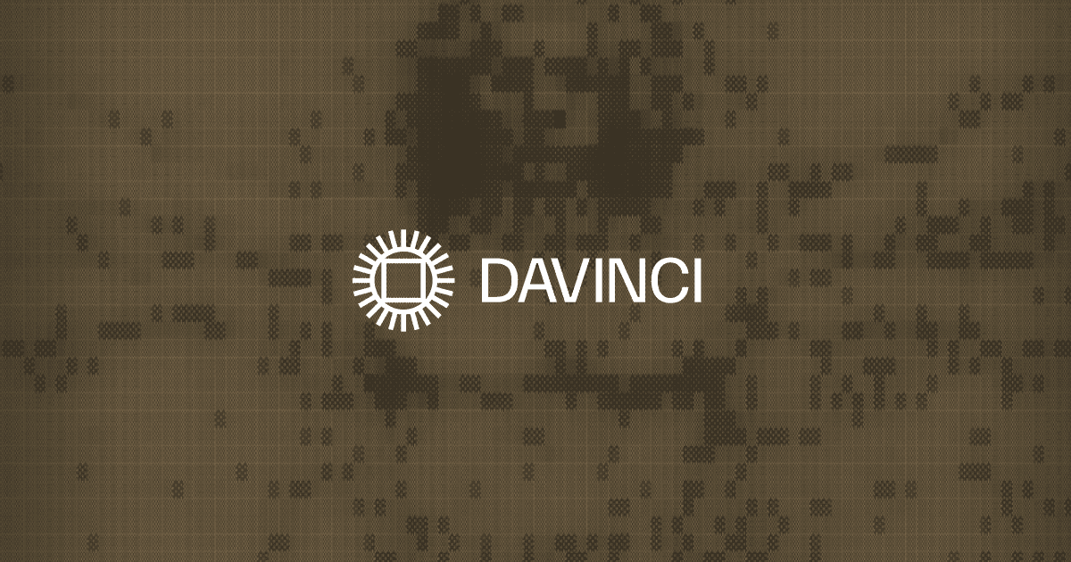 Screenshot 1 of DAVINCI showing the application interface