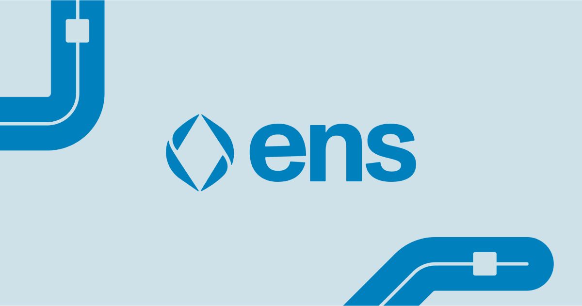 ENS application banner showing the main interface