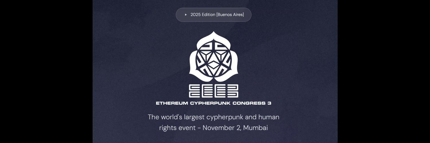 Ethereum Cypherpunk Congress #3 banner