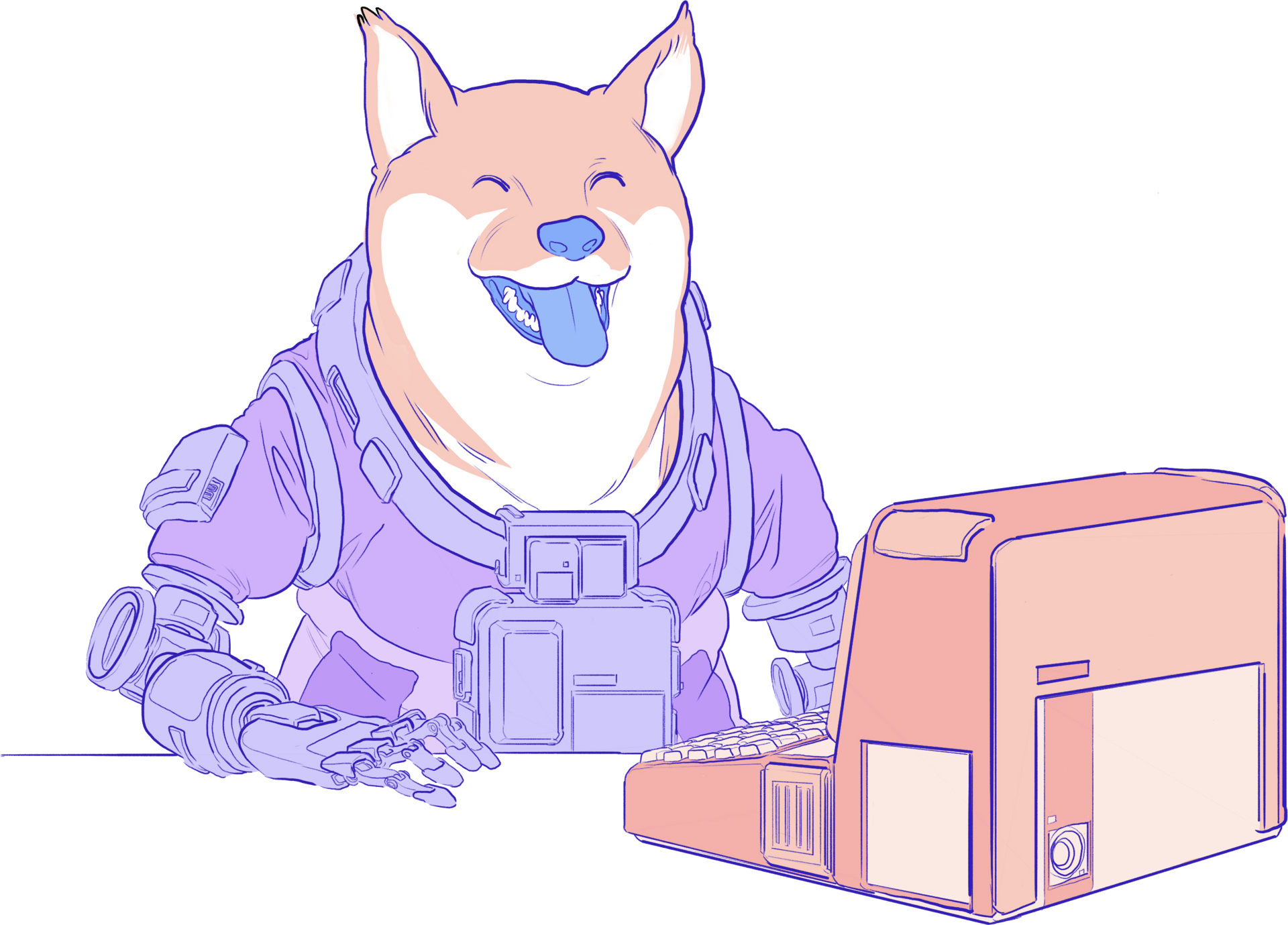 विकेंद्रित ॲप्लिकेशन्स (dapps) वापरणारा Doge