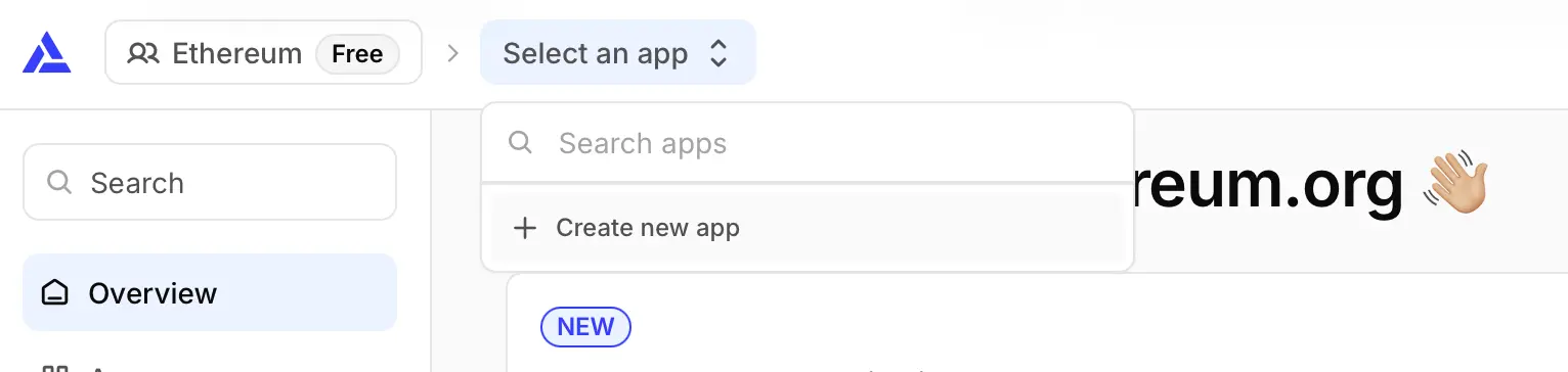 Hello world create app