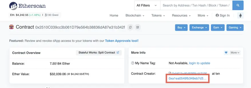 Click the create transaction