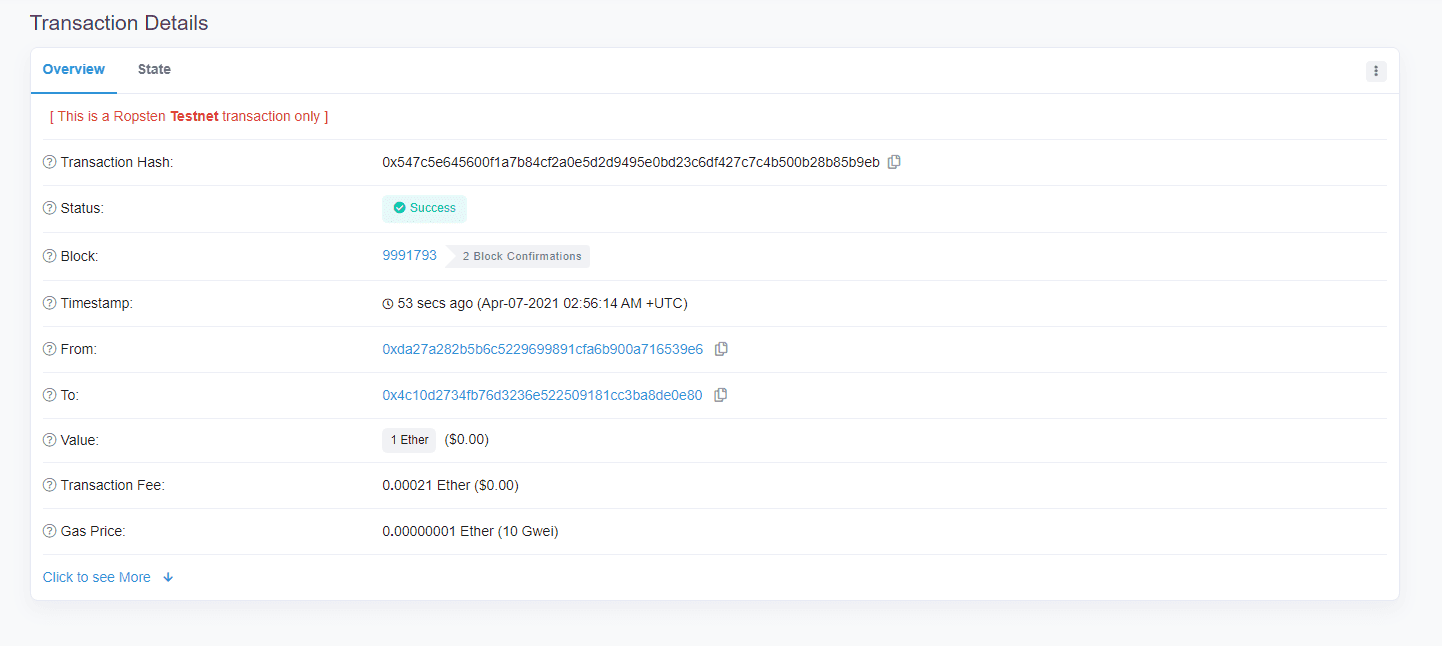image of transaction done successfully