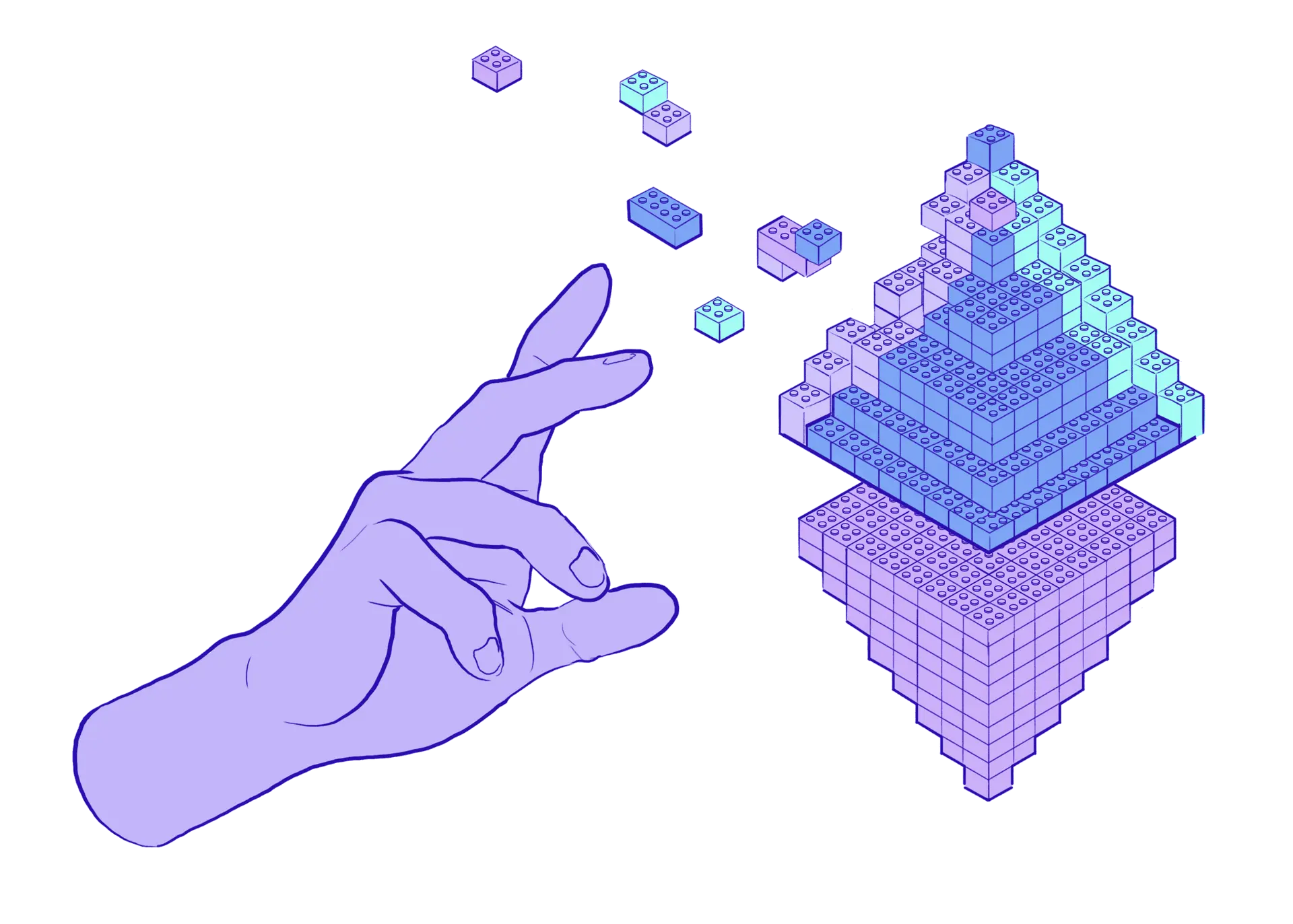 Illustration of Ethereum developer block building