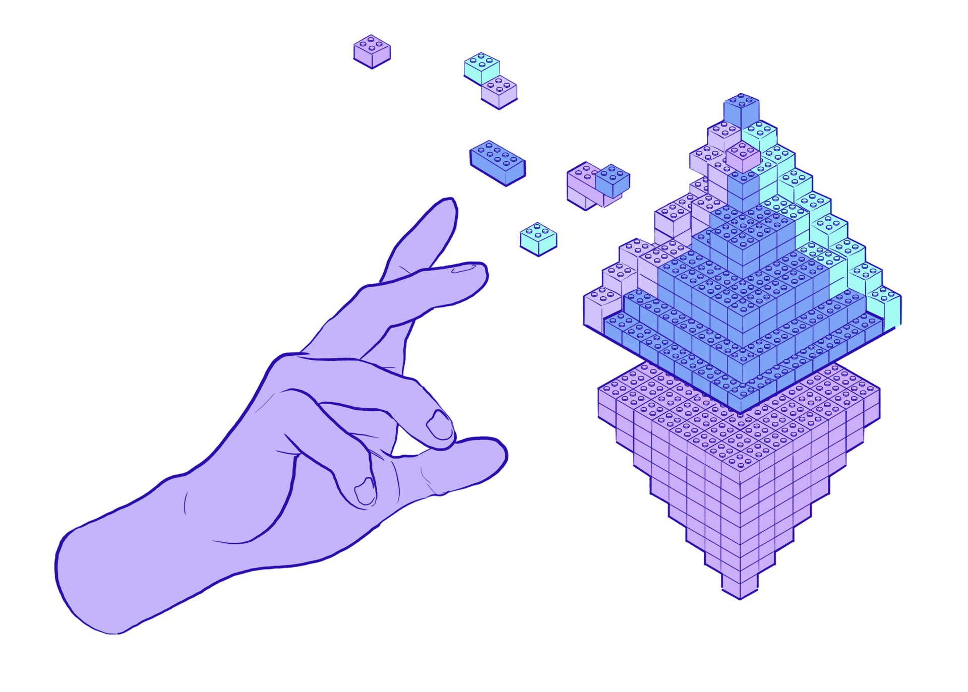 Illustration of Ethereum developer block building