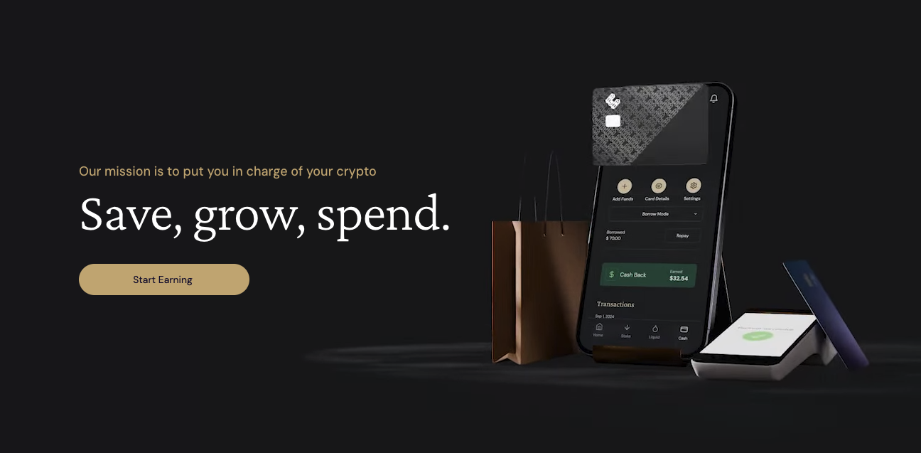 Screenshot 1 of ether.fi showing the application interface