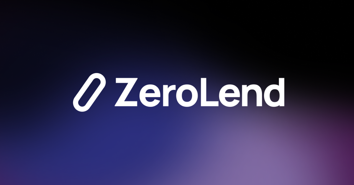 ZeroLend application banner showing the main interface